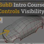 Autodesk Alias Tutorials SubD Intro 26 Controls Visibility