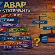 ABAP Loops Strings DO Vs WHILE EXIT Vs CONTINUE CONCATENATE SPLIT REPLACE SAP ABAP 28