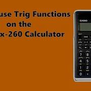 Как использовать тригонометрические функции на калькуляторе Casio Fx 260