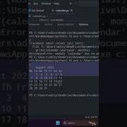 Calendar Using Python Shorts Coding Programming Python