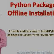 Offline Installation Of Python Packages A Simple And Best Way To Install