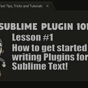 P101 01 How To Get Started Writing Plugins For Sublime Text