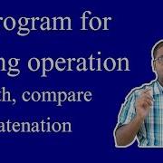 C Program For String Operations Length Compare Concatenation By Gurav VTU Syllabus L10