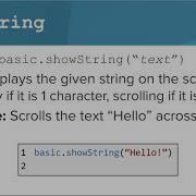 Micro Bit ShowString ShowNumber Commands