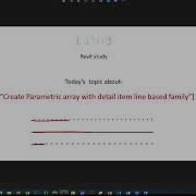 Revit Study 45 Create A Parametric Array With Detailed Item Line Based Family