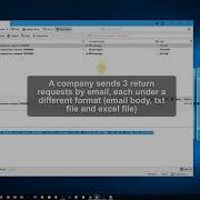 RPA Robotic Process Automation C4 Returns Creation In SAP From Email Request