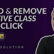 Add And Remove Active Class On Click