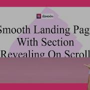 Landing Page With Parallax Overlapping And Unmasking Containers On Scroll Elementor Tips Tricks