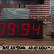 Hot 4 Digit LED Digital Challenge Countdown Timer With Red Pressed Button