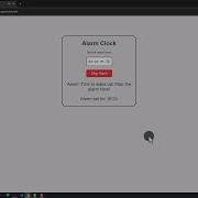 Alarm Clock App Using HTML CSS And JavaScript