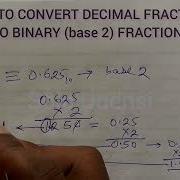 How To Convert Decimal Fractions To Binary Fractions