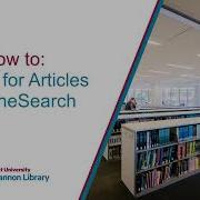How To Search For Articles On OneSearch