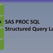 SAS PROC SQL Structured Query Language