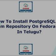 How To Install PostgreSQL 12 Yum Repository On Fedora 32 In Telugu
