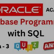 DP Database Programming With SQL Learner Quiz Answer Of Section 3 Of Oracle Academy