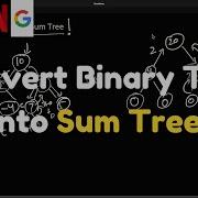 Convert Binary Tree Into A Sum Tree