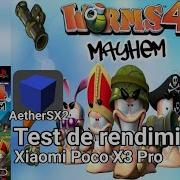 Worms 4 Mayhem En AetherSX2 Poco X3 Pro