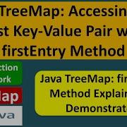 Java TreeMap Accessing The First Key Value Pair With FirstEntry Method Java Collection Framework