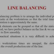 Line Balancing Problem Part 1