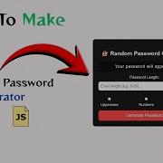 How To Make Random Password Generator Using HTML CSS JavaScript Complete Step By Step Tutorial