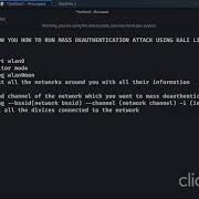 Mass Deauthentication Attack Using Kali Linux