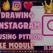 Drawing The Instagram Logo Using Python Turtle Step By Step Tutorial Python Turtle Design