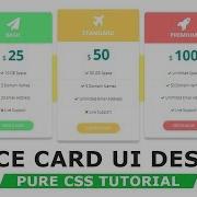 Pricing Table Design With HTML5 CSS3 How To Make Pricing Table Pure CSS Tutorials