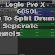 Logic Pro X 60SOL как разделить Drummer на отдельные каналы