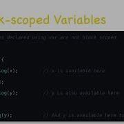 Web Development Tutorial Block Scoped Variables Part 35