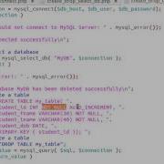 MySQL From A PHP Script 4 8 Create Delete Table S In MySQL