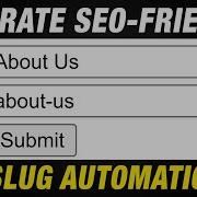 How To Generate SEO Friendly URL Slug Automatically PHP Script Programming With Vishal