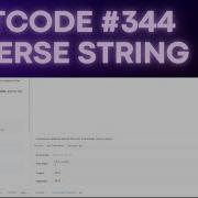 Reverse String Problem Leetcode 344 Python Two Pointer Method