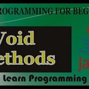 Void Methods Java Detail Void Method With Parameters Java Programming 2020