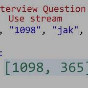 Numeric String Convert To Integer In Java Using Stream Java Interview Question