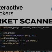 Real Time Market Scanners Stocks In Play With Python IBKR API And Ib Async