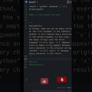 Python Challenges Python Strings Python Programming Python Pythonprogramming Shorts Ytshorts