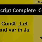 Const Let And Var In JavaScript 4 Js Tutorial In Pashto