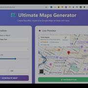Build A Google Maps IFrame HTML Embed Code Generator Tool In Browser Using HTML JavaScript