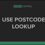 Use Postcode Lookup