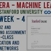 Coursera Machine Learning Week 4 Quiz And Programming Assignment Multi Class Classification Neural