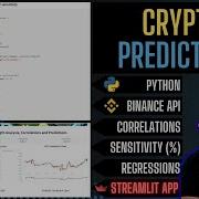 How To Use Python With Binance API To Run ML Correlations Sensitivity And Regression Analysis