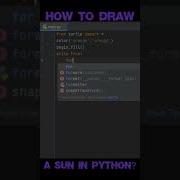 How To Draw The Sun In Python Shorts Python Programming
