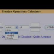 Algebrahelp Online Fraction Calculator FLV