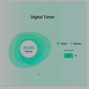 Digital Timer App Coding Practice 19 React JS NxtWave CCBP 4 0