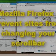 Mozilla Firefox Prevent Sites Like Youtube From Changing Your Scrollbar