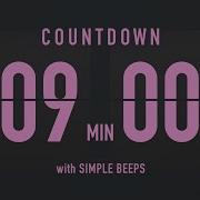 9 Minute Countdown Timer Flip Clock With Simple Beeps
