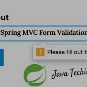 Spring MVC Form Validation SpringBoot Thymeleaf