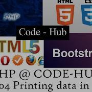 Php Basics 004 Printing Data In Php Echo And Print Statements
