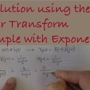 Convolution Using The Fourier Transform Example