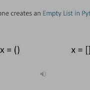 Empty List In Python